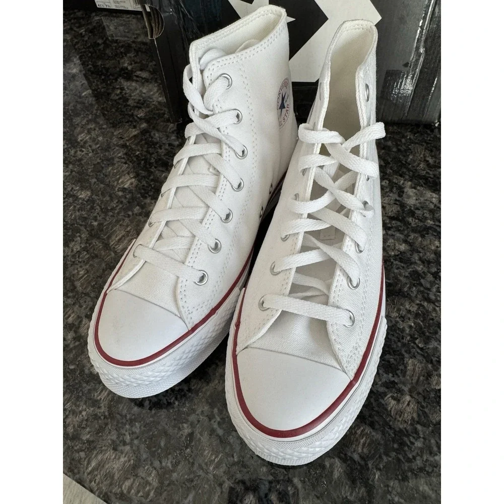 NEW Converse Chuck Taylor All Star Lift Hi 272856F White Canvas Size 5 NWB Shoes